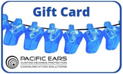 Gift card voucher for earplugs